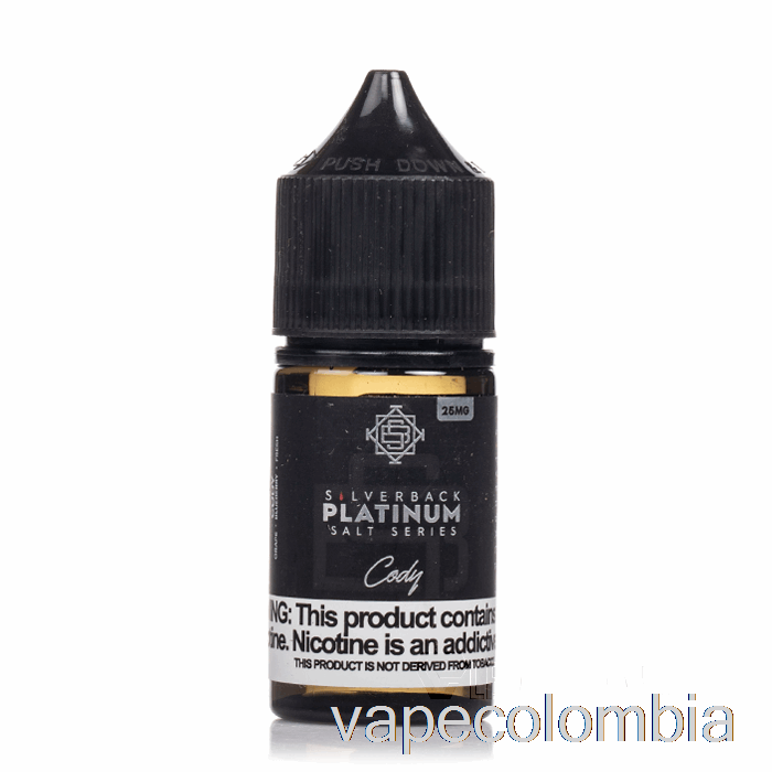 Kit De Vape Completo Cody - Sales De La Serie Silverback Platinum - 30ml 25mg